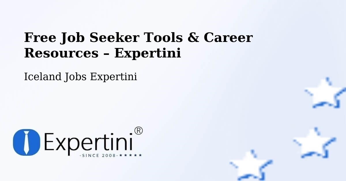 Free Job Seeker Tools & Career Resources – Ólafsvík - Ólafsvík, Iceland Jobs Expertini